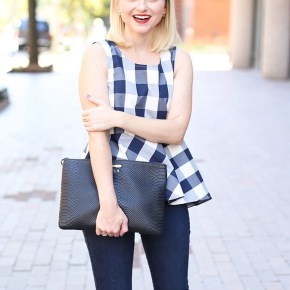 Anthropologie Tops - HD in Paris Peplum Gingham Top